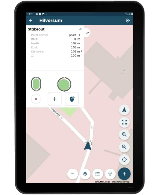 The most easy surveying software available. Let's you survey and stake-out like a game.